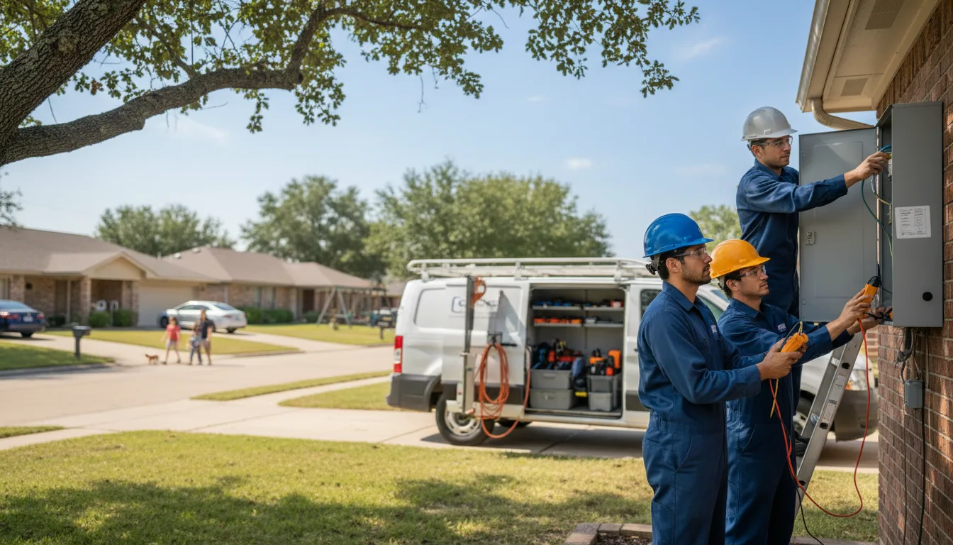 Certified electrician providing emergency electrical services in Plainfield, IA